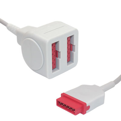 Cabo compatível B3072-07 do adaptador de GE Marquette Dual Socket IBP