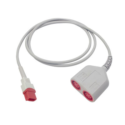 Cabo duplo compatível B3012-16 do adaptador de Spacelabs Ultraview IBP da cabeça 6pin